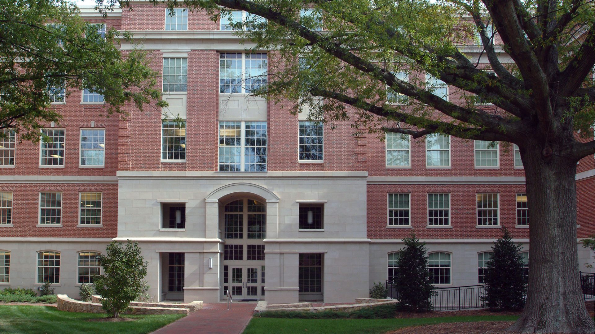 Outside photo of the School of Medicine