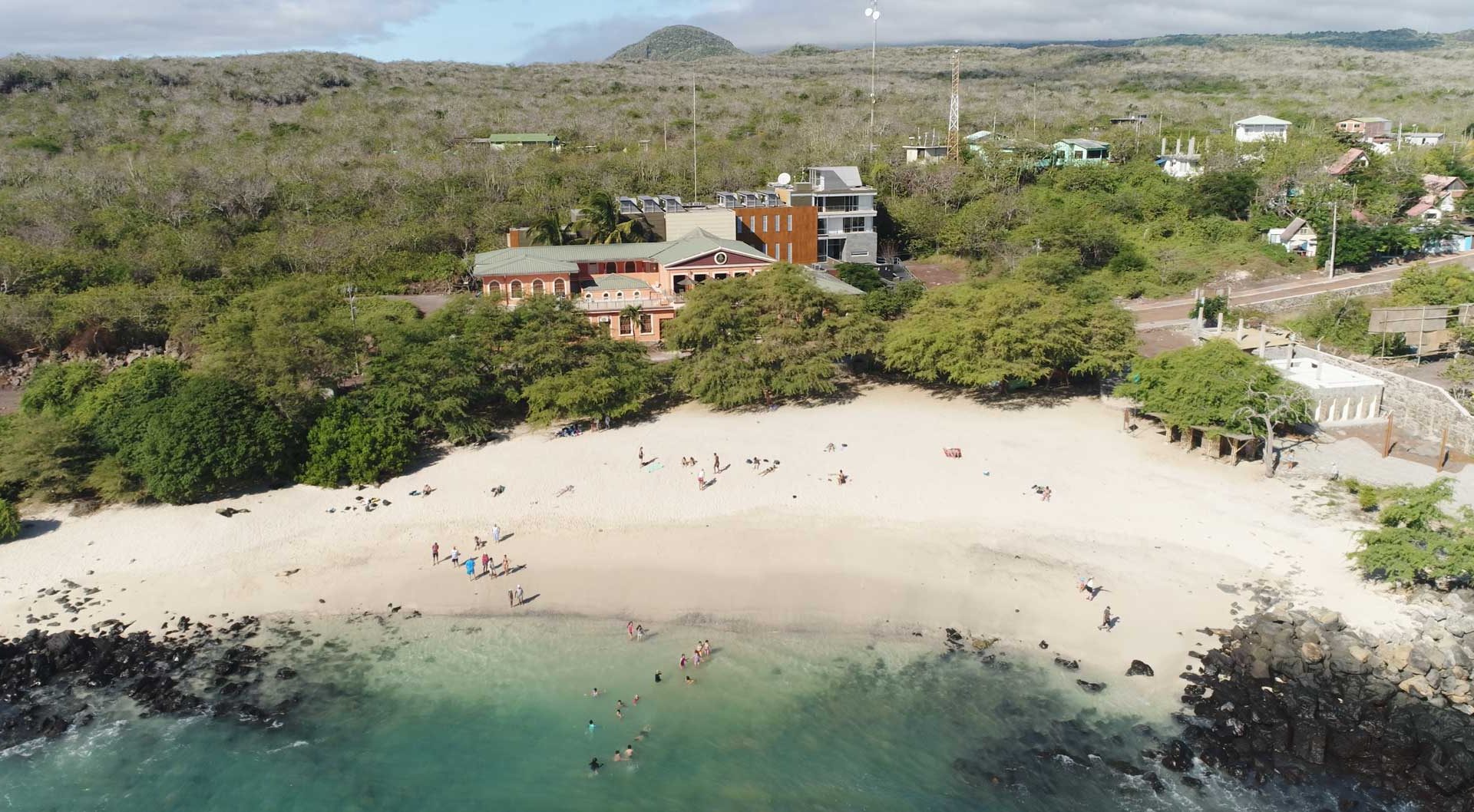 An overview shot of the Galapagos Science Center in the Galapagos Islands.