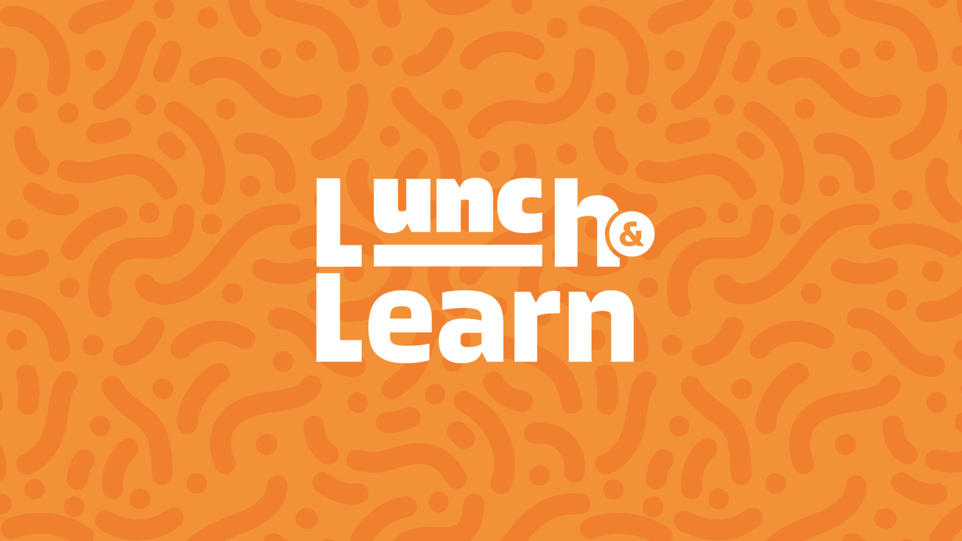 Graphic with Lunch & Learn logo in the middle.