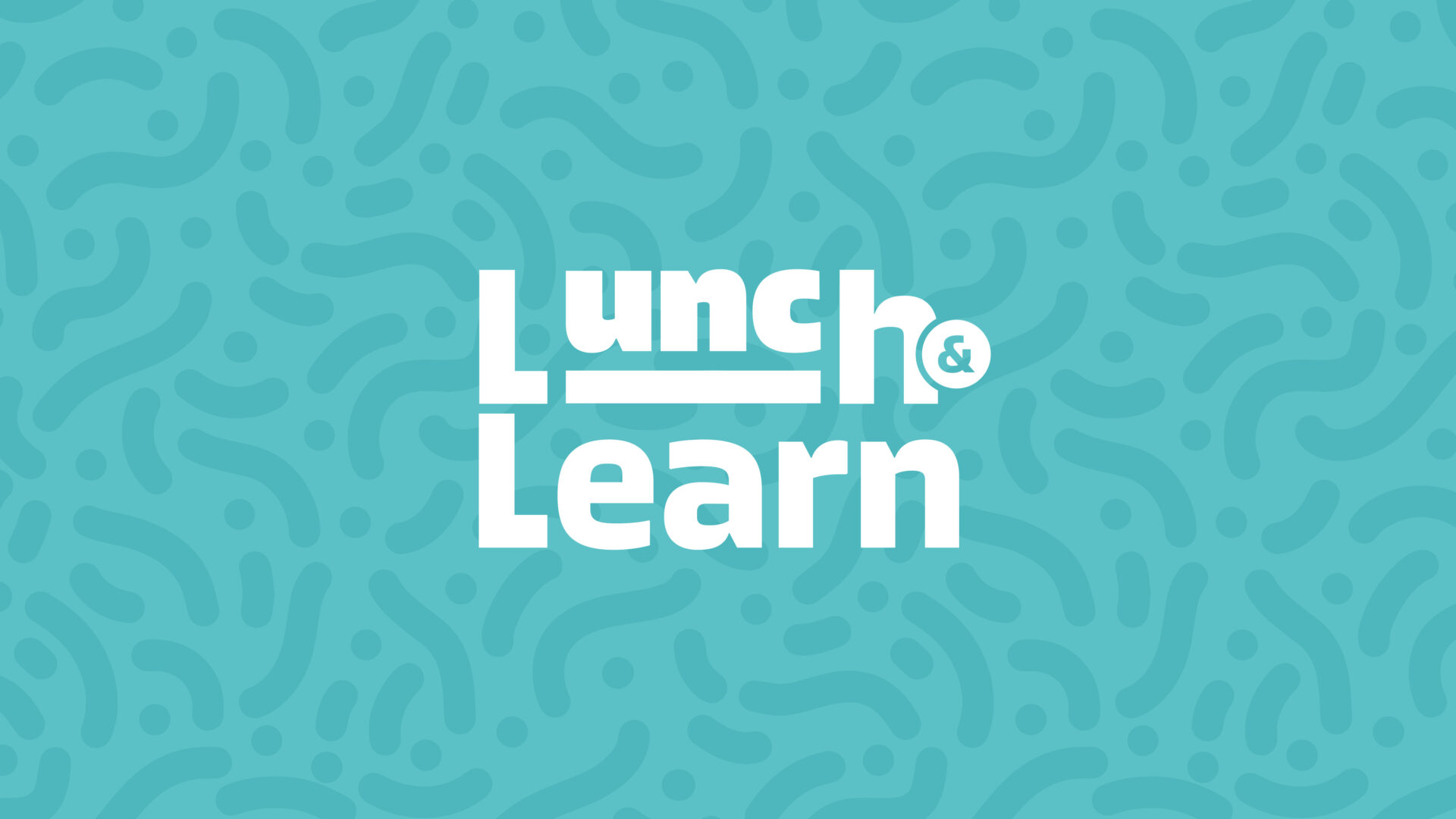 Graphic with Lunch & Learn logo in the middle.